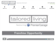 Tablet Screenshot of franchise.tailoredliving.com